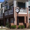 Small Two Dial Howard Street Clock Illuminated Header Cary NC