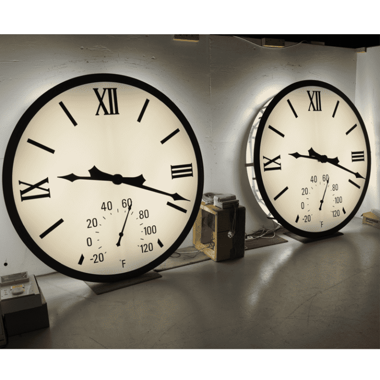 4600 Flush Backlighted Tower Clock Electric Time®