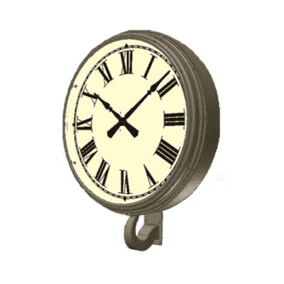 Bracket Clock Single Dial Gooseneck Rendering