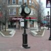 Small Four Dial Howard Post Clock Rotary Club Medford MA