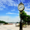 Street Clock by the Bangpakong River Thailand Street-Clock-Installation-Thailand