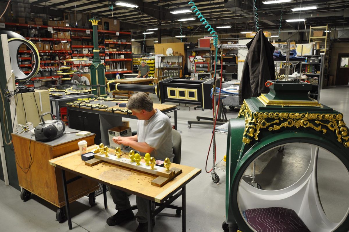 Street Clock Manufacturing - Gold Leafing - Metal Casting