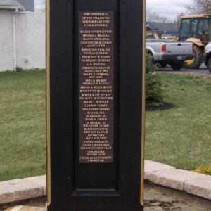 Street Clock Plaque Example