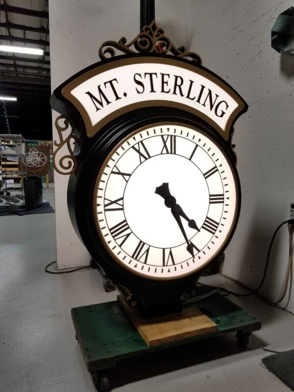 Street Clock, Post Clock,Mount Sterling, IL