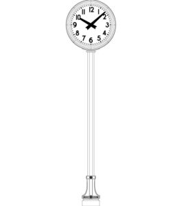 Post Clock Vintage Design