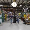 Street Clock Restoration – Self Winding Clock Company Street Clock with Craftsmen
