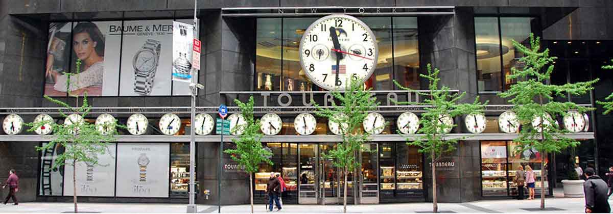 Exterior Bracket Clock installed on the side of a building