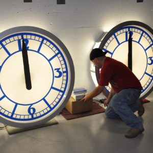 Tower Clock Manufacturing - Outdoor Flush Design