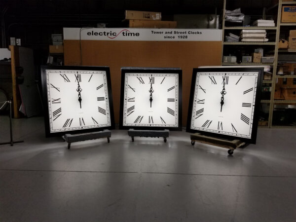 Tower Clocks Flush Mount LED lighted