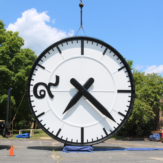 Custom architectural clock installation at Bang Sue Central Station in Bangkok