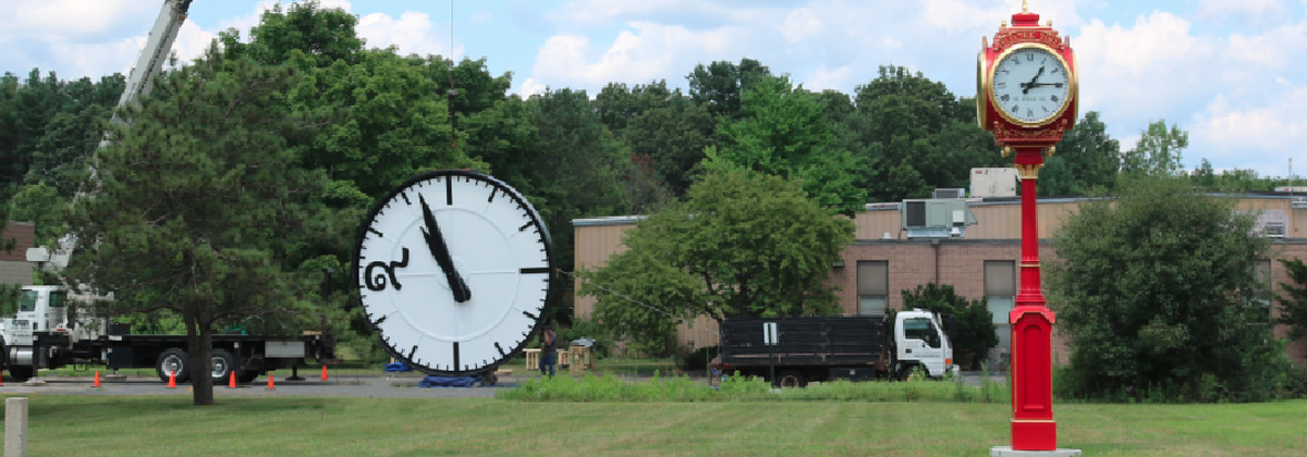 Custom architectural clock installation at Bang Sue Central Station in Bangkok