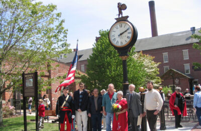 Dedication of Bicknell Brothers Street Clock in Lawrence, MA.