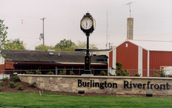 Four Dial Large Howard Street Clock - Burlington Riverfront, MI