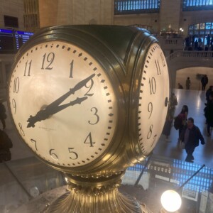 Grand Central Terminal Globe Clock Close up