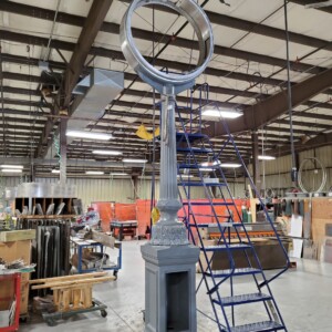 Street Clock Post under Restoration