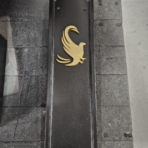 Street Clock Door with a Custom logo plaque Street Clock Door with a Custom logo plaque