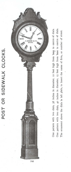 E. Howard Street Clock Catalog
