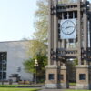 Silhouette Tower Clock Style 1160 Background Mounted Centralia WA