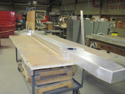 Tower Clock hands in fabrication