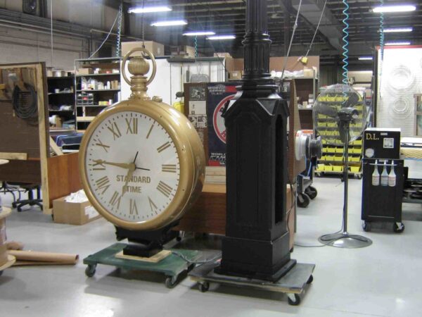 Street Clock in process in our shop