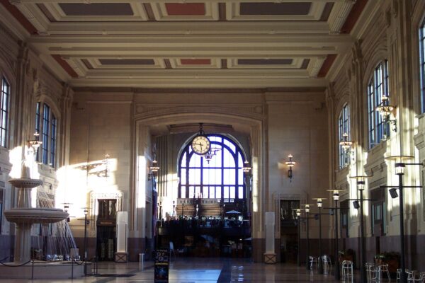 Re-installation of Double-sided Union Station Clock